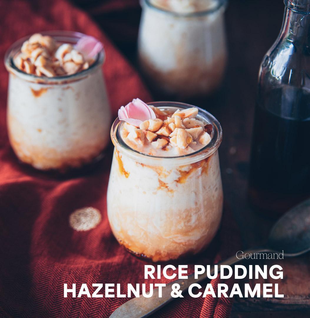 rice pudding hazelnut & caramel